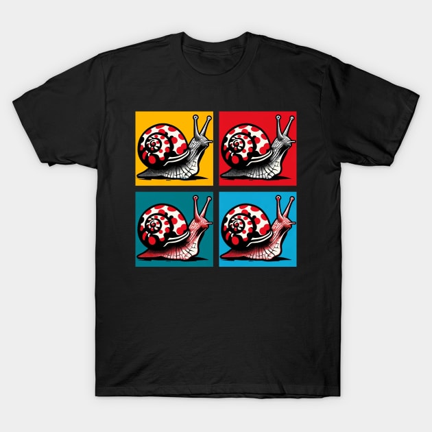 Pop Red Spotted Snail - Cool Aquarium Fish T-Shirt by PawPopArt